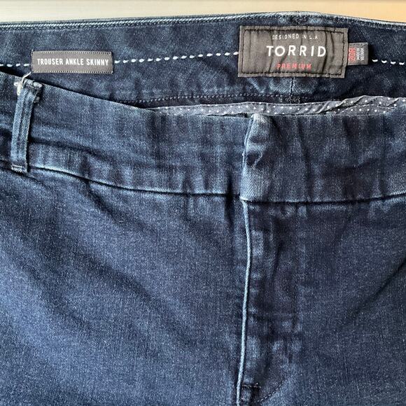 Torrid Premium Women Soft Denim Slim Ankle Skinny Jeans size 20 R, Blue - Picture 8 of 12